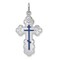 Sterling Silver Orthodox Cross Pendant Jewerly 31.8mm x 17.1mm